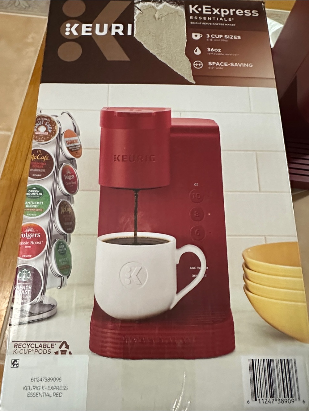 Keurig K-Express Essentials Single Serve Coffee Maker - Red